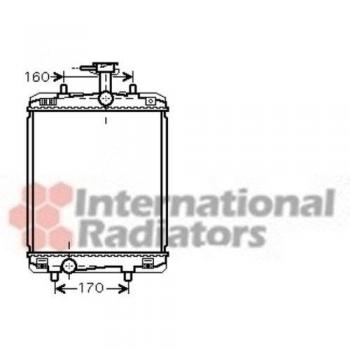 Radiador de Motor VAN WEZEL 53002360