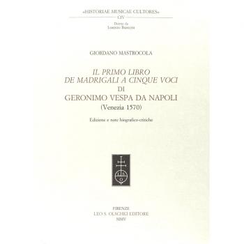 Il primo libro dei madrigali a cinque voci di Geronimo Vespa da Napoli (Venezia 1570)