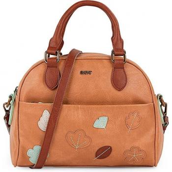 Skpat para mujer. Bolso tipo bowling con bandolera 312587 beige -26x2
