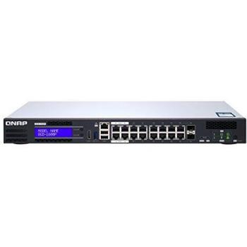 QNAP QGD-1600P Managed Gigabit Ethernet (10/100/1000) Black, Gray PoE Support Power Over Ethernet (PoE) QGD-1600P