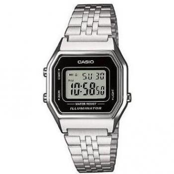 Casio Collection LA680WEA-1EF Reloj de pulsera para Mujer, Negro/Gris