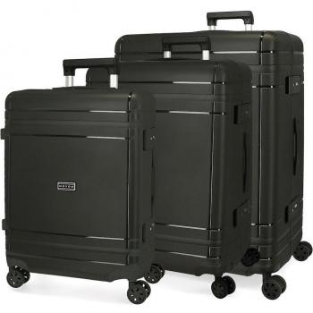 Movom. Juego de Maletas Dimension Rígidas negro 55-66-75cm