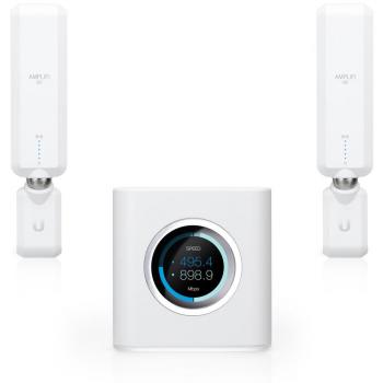 UBIQUITI AmpliFi HD Sistema Wi-Fi Domestico con Router e 2 Punti Mesh, 19023