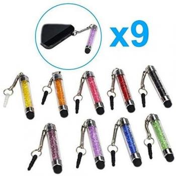 Penna Stilo Capacitiva Mini Glitter con Spina 3.5mm