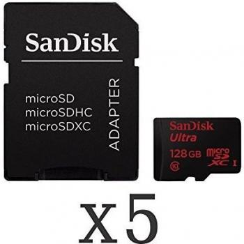 MicroSD SanDisk Ultra 128 GB U1 – Adattatore incluso
