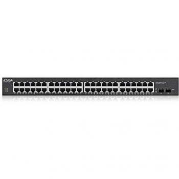 ZYXEL SWITCH WEB MANAGED 48X GB (24X POE EROG.FINO 170W), 2X SFP GB, RACK