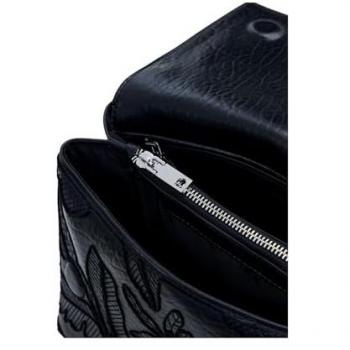 Bandolera Desigual con flores y detalle bordado