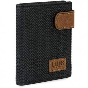 Cartera Lois Hombre Cuero Negro RFID