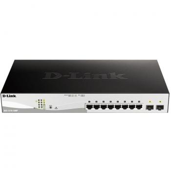 D-link dgs-1210-52mp switch gestito 8 x 10/100/1000 (poe+) + 40 x 10/100/1000 (poe) + 4 x sfp poe+ (370 w) montabile su rack