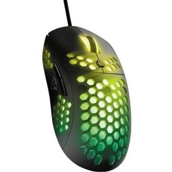 Trust Gaming GXT 960 Graphin Leggero Mouse Gaming, 74 Grammi, Illuminazione RGB Personalizzabile, fino a 10000 DPI, 6 Pulsanti Programmabili, Nero