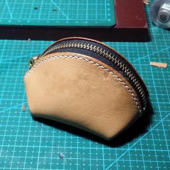 Bolso de mano de cuero D-007 con dibujos