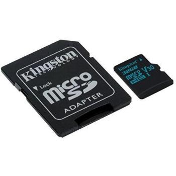 Scheda microSD Kingston SDCG2 32 GB Canvas Go con adattatore SD