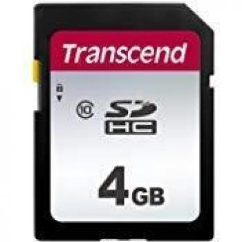 Transcend TS4GSDC300S Scheda di Memoria SDHC da 4 GB, Imballaggio Standard, 300S, Standard