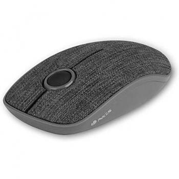 NGS Evo Denim Gray Mouse Wireless Optical 1200 DPI Ambidextrous Denim Fabric (Ambidextrous, Optical, RF Wireless, 1200 dpi, Gray)
