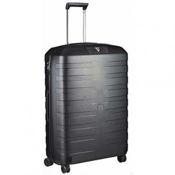 RONCATO Box 4.0 Maleta Grande Expandible Negra, Medida: 80 x 54 x 30/33 cm, Capacidad: 118/130 l, Peso: 3.80 kg