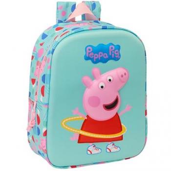 Mochila 3D Peppa Pig para Guardería 22x10x27cm