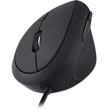 Perixx Perimice-519 Mouse ergonomico USB Ottico Nero 6 Tasti 1600 dpi Ergonomico