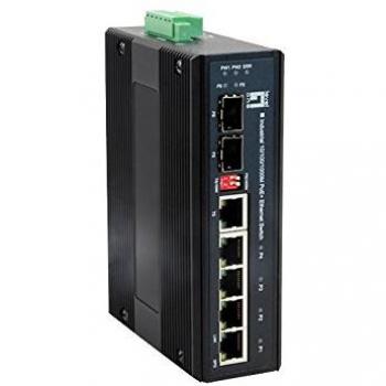 LevelOne IES‑0610 switch Gigabit Ethernet PoE nero
