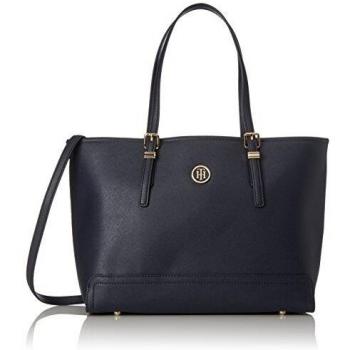 Tommy Hilfiger Honey Med Tote, Bolso Totes para Mujer, Azul (Tommy Navy), 14x27x40 cm