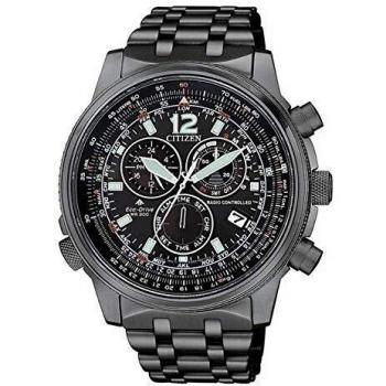 Citizen Crono Pilot Radiocontrolado IP Negro CB5867-87H