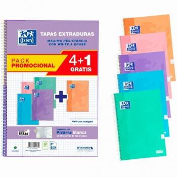 Cuadernos Oxford Classic 4+1 Write&Erase Pastel