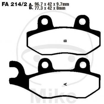 Pastilhas de travão EBC FA214/2HH