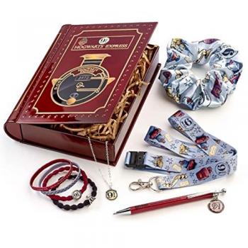 Caja Regalo Metálica Harry Potter: Hogwarts Express – Set de Accesorios para Cabello y Bolígrafo