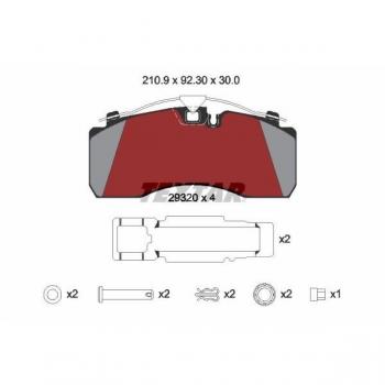 Pastilhas de freio TEXTAR 2932001