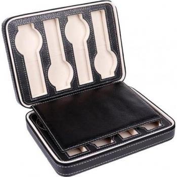 Caja de Reloj y Joyas en Terciopelo