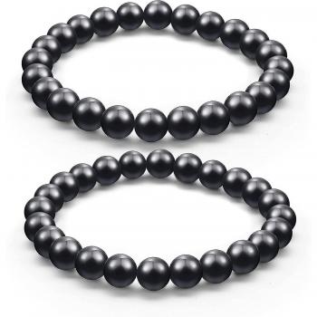 Pulsera Shungit con 8 mm de cuentas Shungite EMF