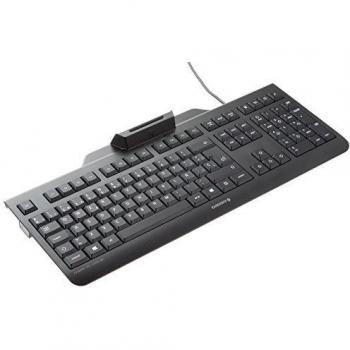 Cherry KC 1000 SC Tastiera Sicurezza Avanzata con Lettore di Schede Integrato e Connessione USB, Layout QWERTY, Nero