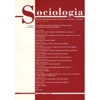 Sociologia. Rivista quadrimestrale di scienze storiche e sociali (2010) (Vol. 3)