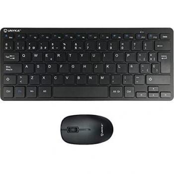 UNYKAch Tastiera Wireless Spagnola con Mouse