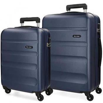 Roll Road Flex Juego de maletas Azul 55/65 cms Rígida ABS