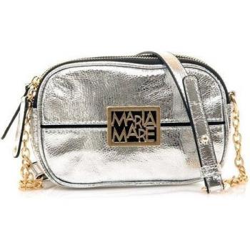 MARIAMARE bandoleras mujer bondita plata con cierre cremallera