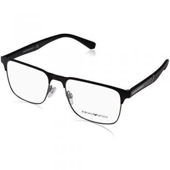 Emporio Armani 0EA1061 Monturas de Gafas, Matte Black/Matte Gunmetal, 55 para Hombre