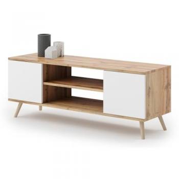 Armario Kobi Focus TV 155 cm – Madera Cedro Oro Blanco