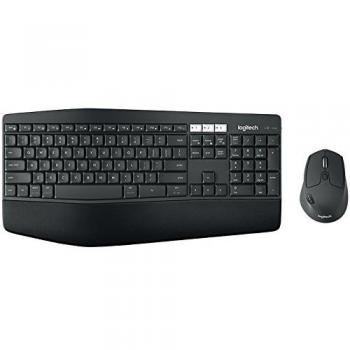 Logitech MK850 Kit Tastiera e Mouse, Layout Scandinavo Qwerty, Nero