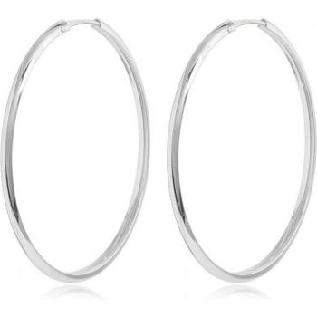 Pendientes aro de plata de Ley 925 con sello 925