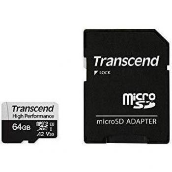 Transcend TS64GUSD330S Scheda MicroSD da 64 GB ad Alte Prestazioni