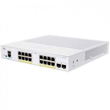 Cisco Business 250 Series CBS250-16P-2G-EU Switch Gestito L3 16 x 10/100/1000 (PoE+) + 2 x Gigabit SFP PoE+ (120 W) Montabile su Rack