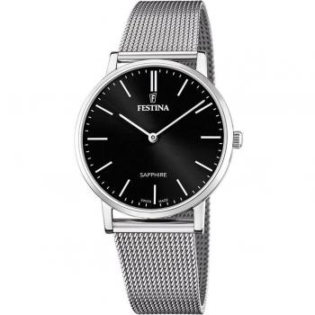 Reloj de Hombre Festina F20014/3 Swiss Made con Esfera Negra