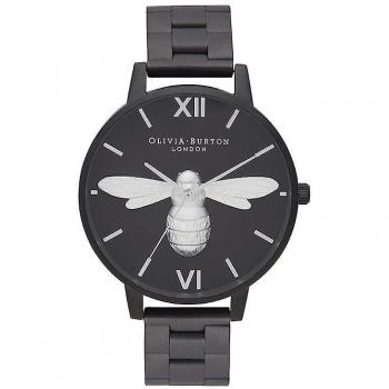 Olivia Burton Reloj Mujer Analogico Cuarzo con Correa de Acero OB16SHB01