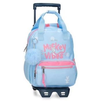 Mochila Disney Mickey Vibes 28cm con carro