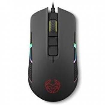 Mouse Gaming RGB Krom NXKROMKLT con sensore ottico AVAGO e 5 livelli di DPI regolabile, nero