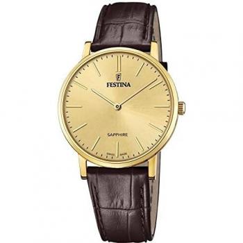 Reloj De Hombre Festina Swiss Made F20016/2 Con Esfera Beige
