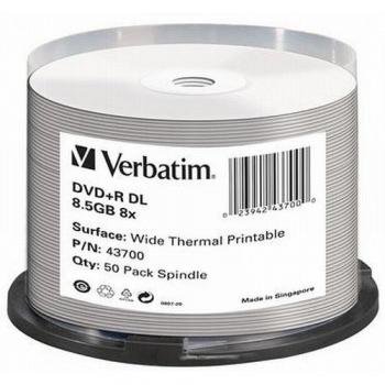 Verbatim DVD+R DL 8x Wide Thermal Printable