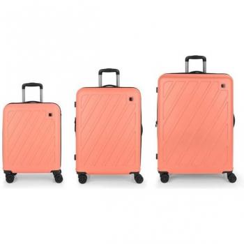 Juego de Maletas Gabol Limit Rígidas Coral 3 Piezas