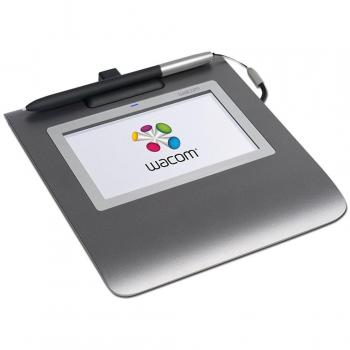 Wacom Signature Set STU‑530‑SP‑SET – Tavoletta USB con Penna per Firma Elettronica, Schermo a Colori 5”, Grigio
