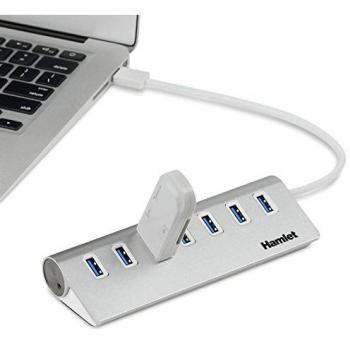 Hub USB 3.0 7 Porte Alluminio + Alimentatore 3.0 A